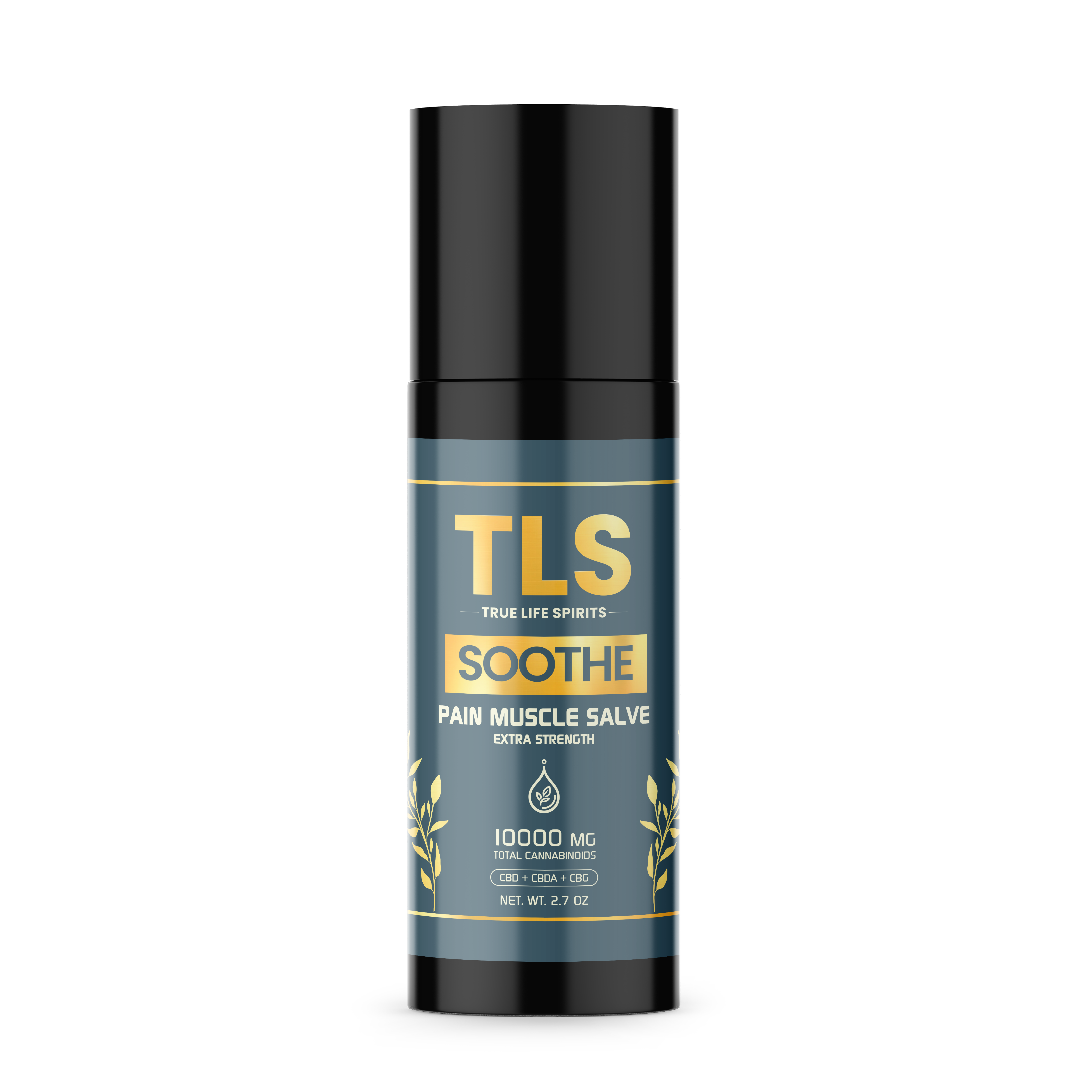 TLS Muscle Soothe – CBD + CBG + CBDA Pain Relief Salve (10,000 mg / 2.7 oz)